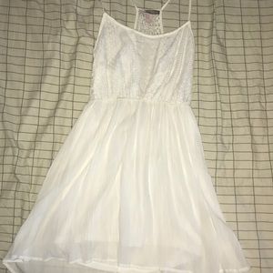 White flowy dress